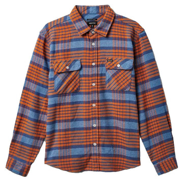 Brixton - Bowery Flannel Blue Heaven/Paradise Orange/Pacific Blue.