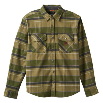 Brixton - Builders Bowery Flannel Dill/Olive Surplus/Washed Black.
