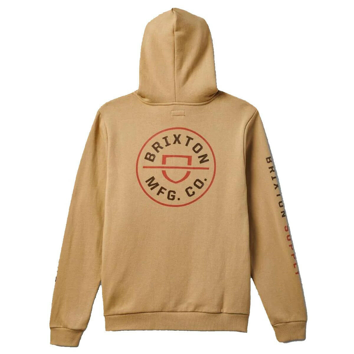 Brixton - Crest Hoodie Sand/Burnt Orange/Dark Earth.