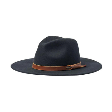 Brixton - Field Proper Felt Fedora Hat Black.