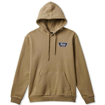 Brixton - Linwood Fleece Hoodie Oatmeal/Deep Sea.