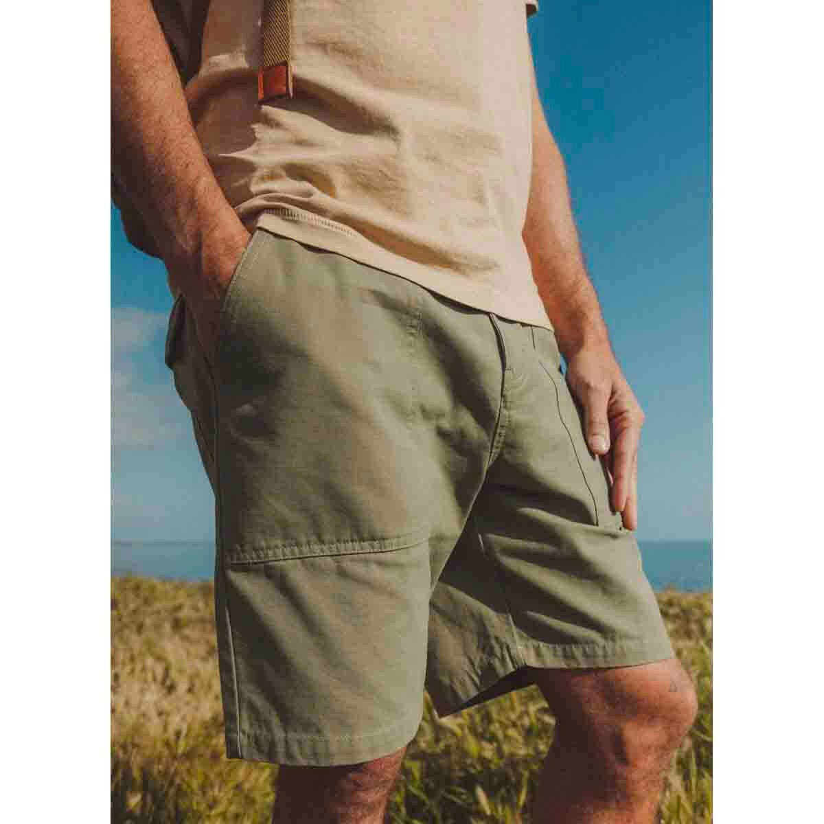 Brixton - Surplus Shorts Washed Olive Surplus.