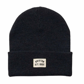 Brixton - Woodburn Watch Cap Beanie Washed Black.