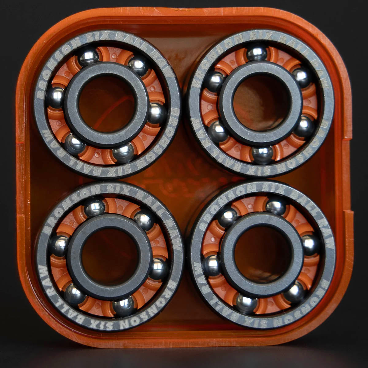 Bronson 6 Ball Raw Skateboard Bearings