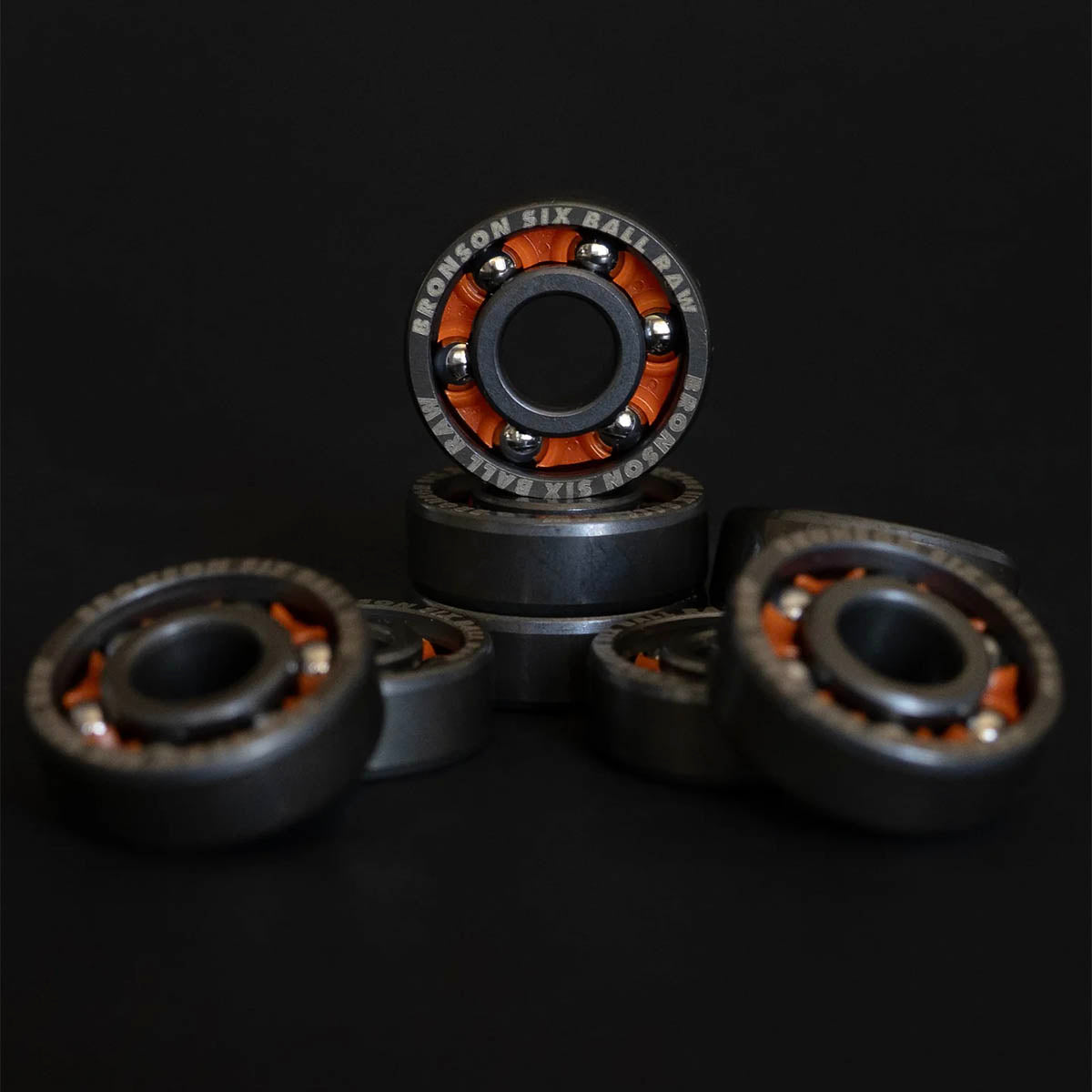 Bronson 6 Ball Raw Skateboard Bearings