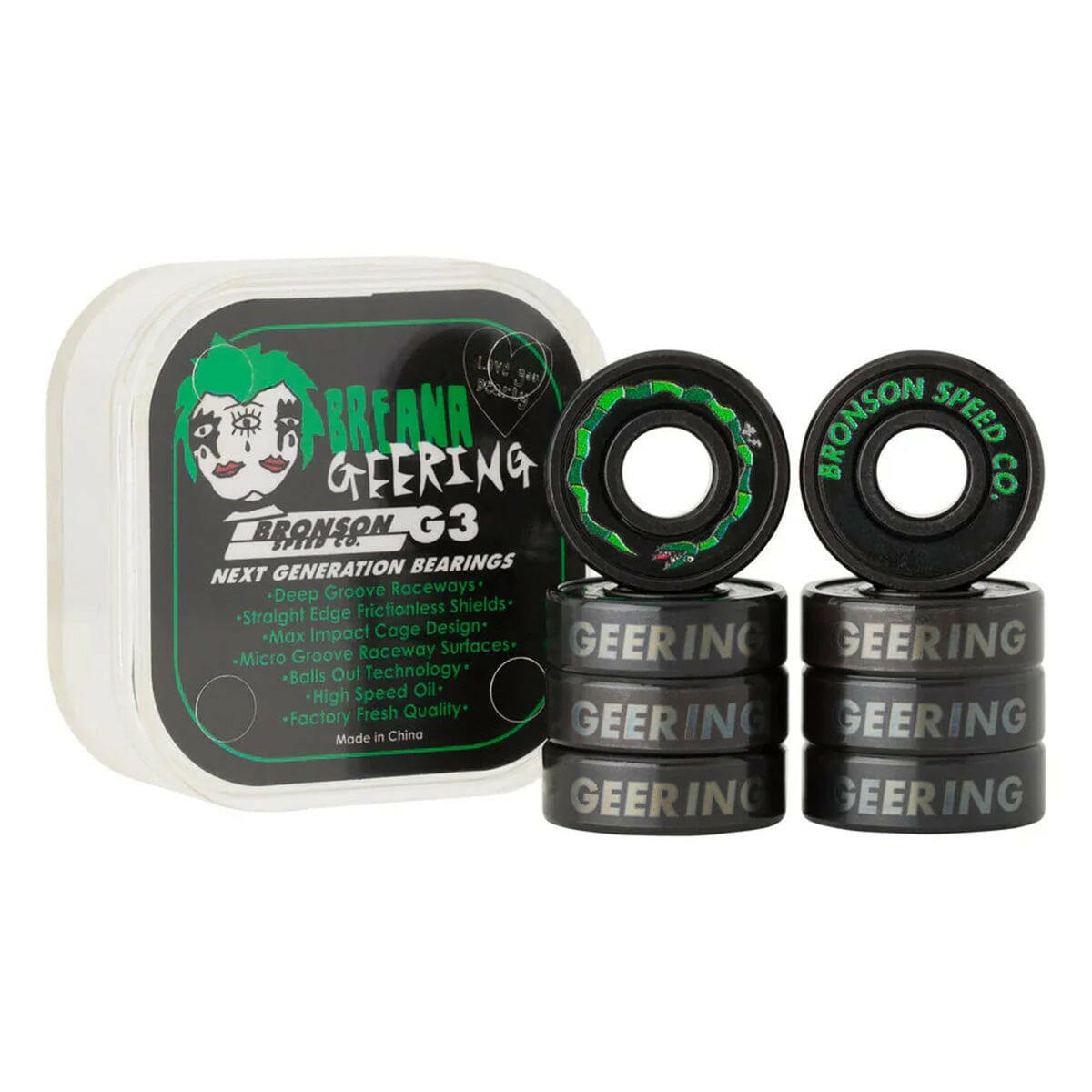 Bronson - Breana Geering Pro G3 Skateboard Bearings.