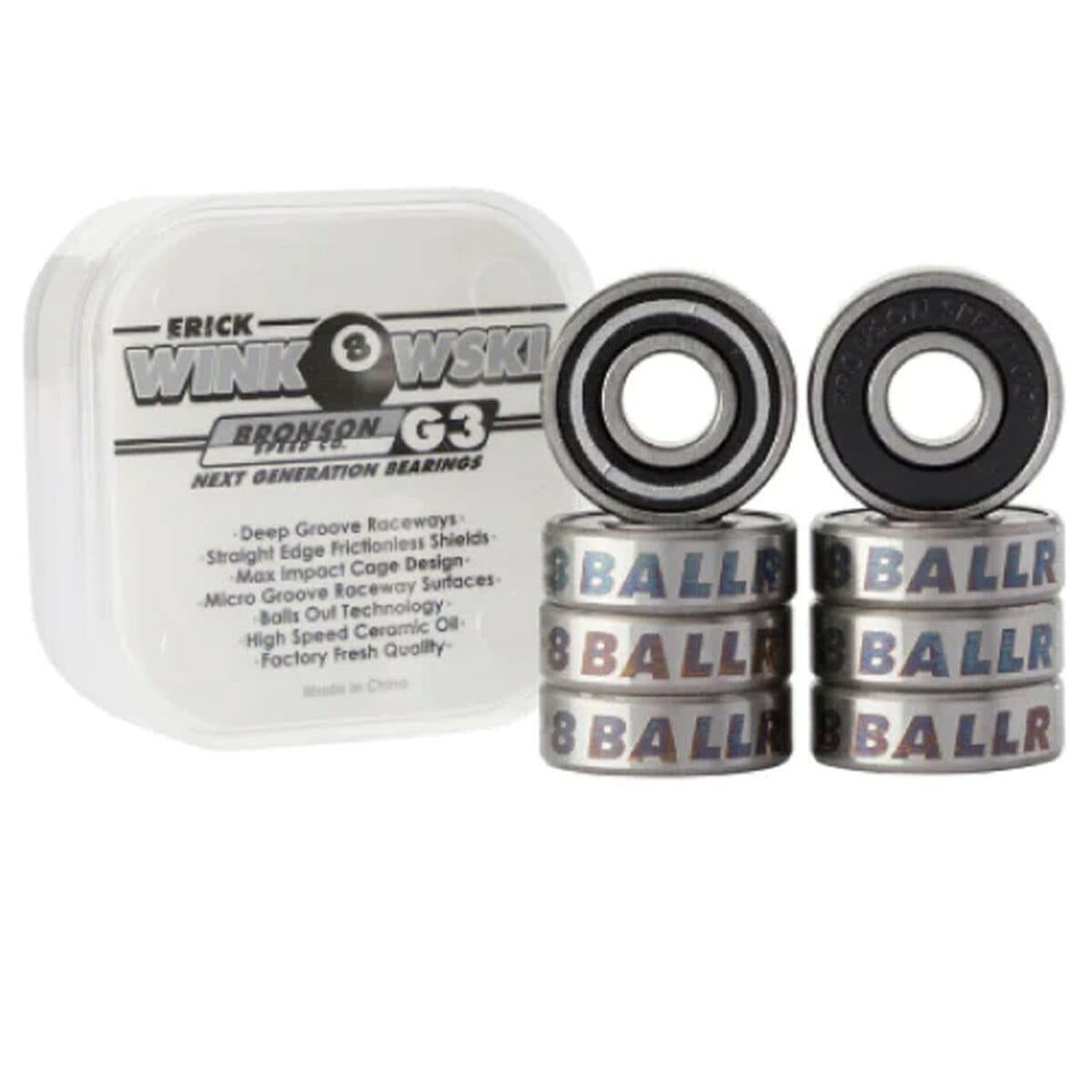 Bronson - Erick Winkowski Pro G3 Skateboard Bearings.