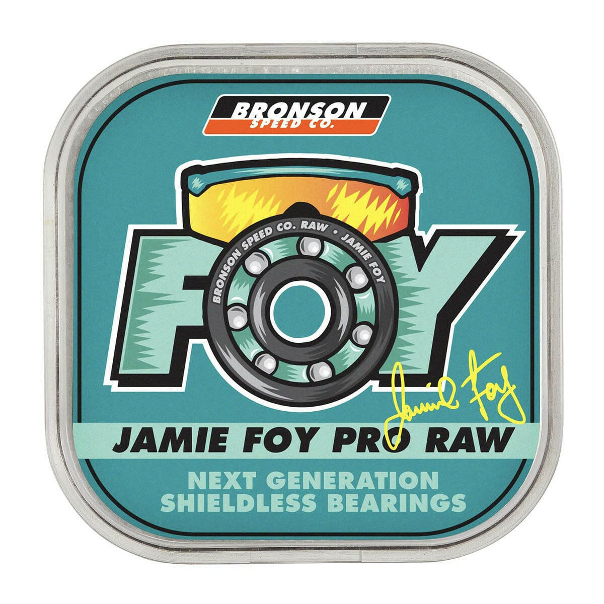 Bronson - Jamie Foy Raw Skateboard Bearings.