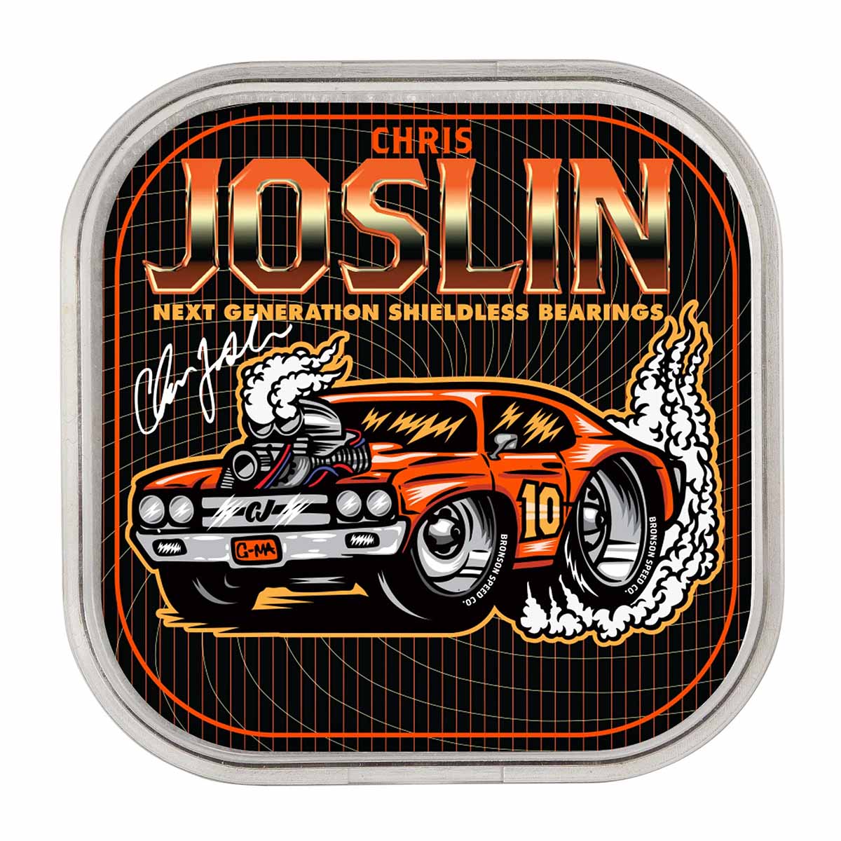 Bronson Chris Joslin 6 Ball Raw Skateboard Bearings