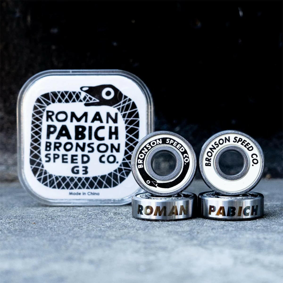 Bronson - Roman Pabich Pro G3 Skateboard Bearings.