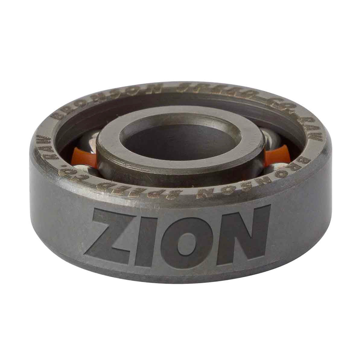 Bronson Zion Wright 6 Ball Raw Skateboard Bearings Side