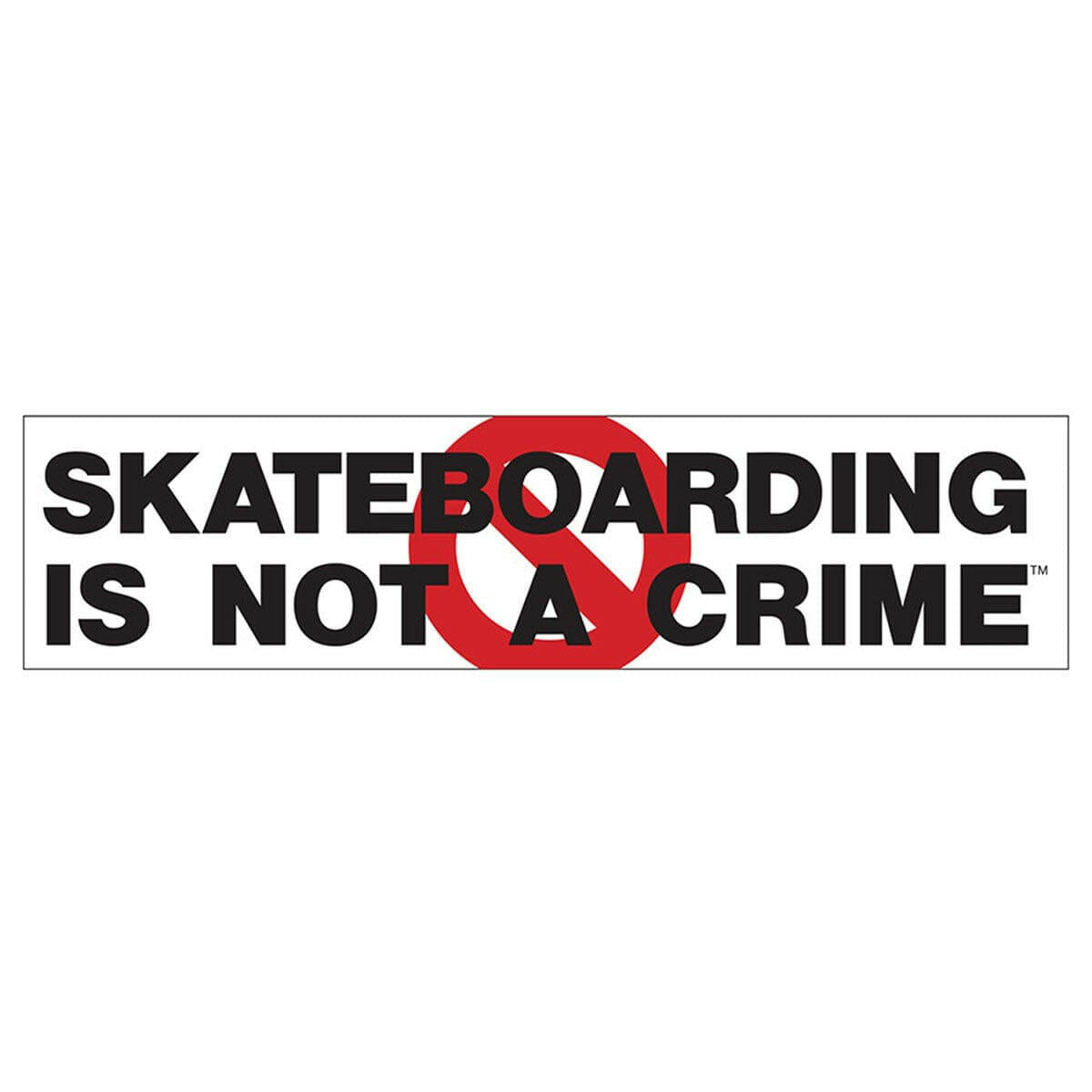 Bullet - Skateboarding Is Not A Crime 10" Sticker.