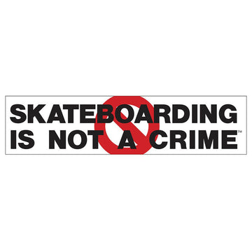Bullet - Skateboarding Is Not A Crime 10" Sticker.