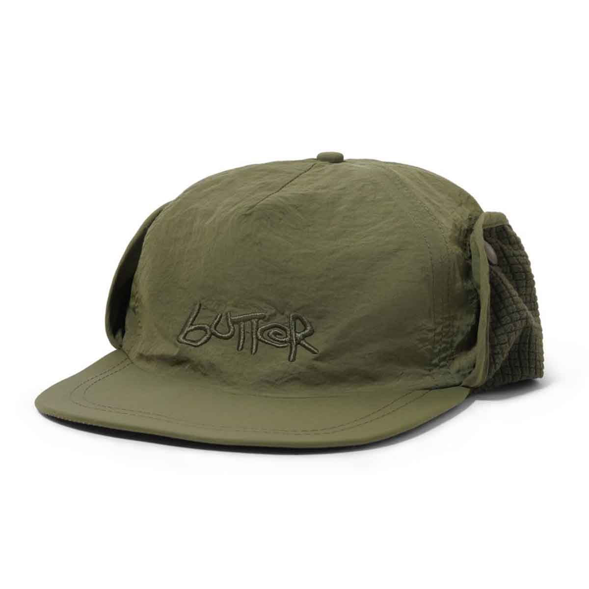 Butter Goods Abseil Earflap Cap Army Front