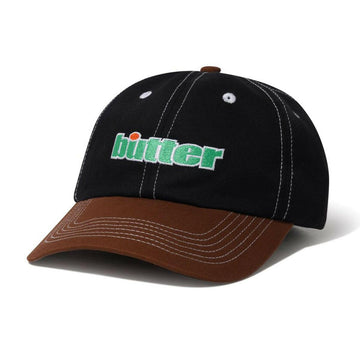 Butter Goods - Ace 6 Panel Cap Black/Brown.