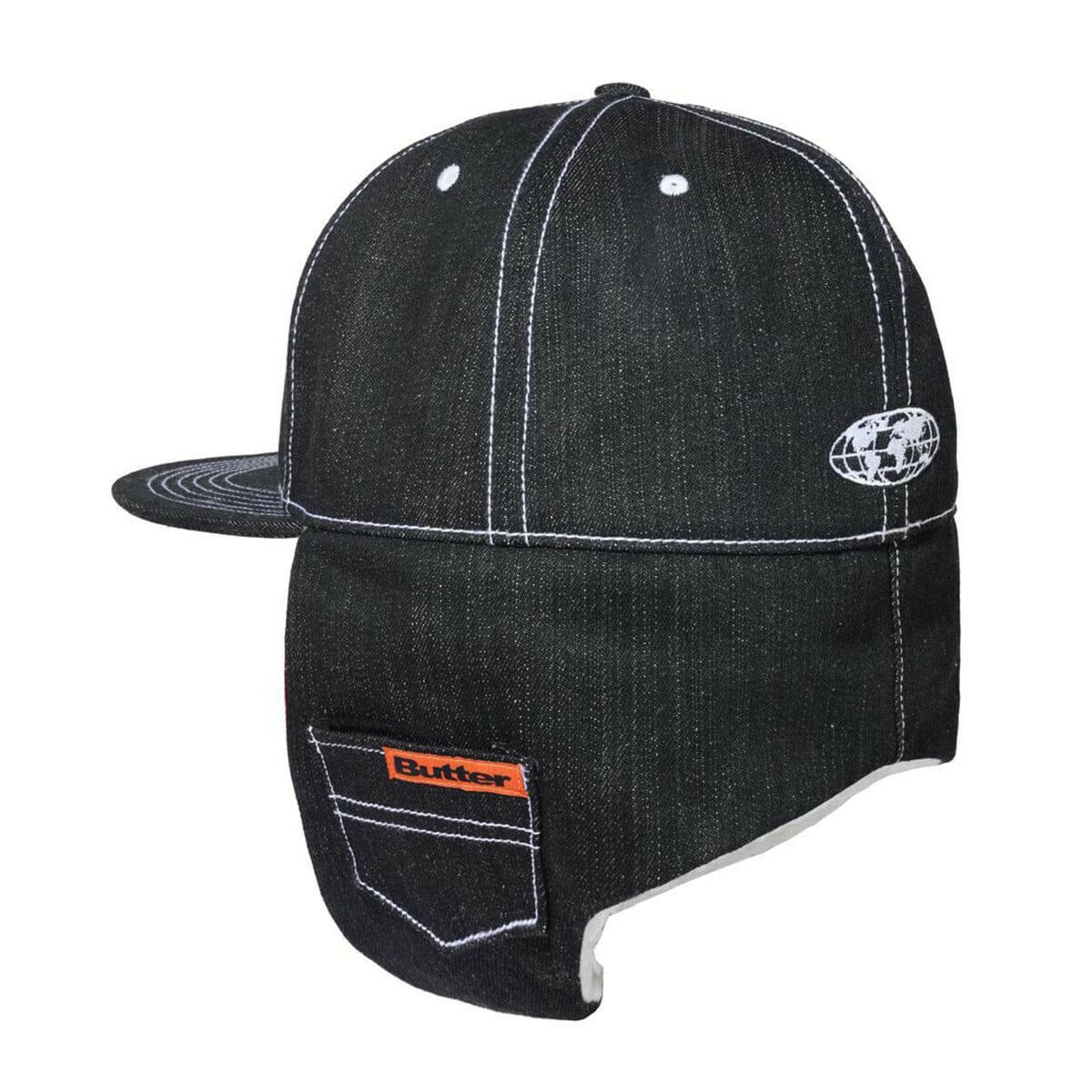 Butter Goods - Adilson Flap Cap Black.