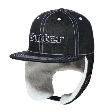 Butter Goods - Adilson Flap Cap Black.