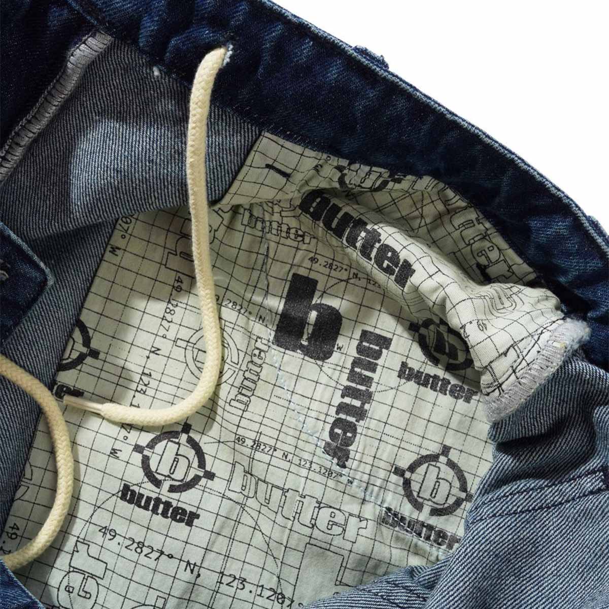Butter Goods Aleka Denim Jeans Dark Indigo Detail 2