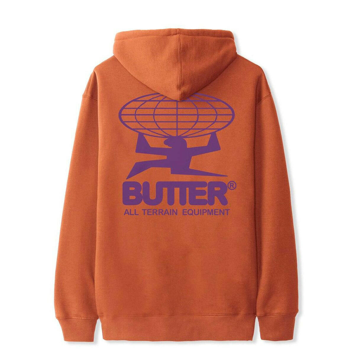 Butter Goods - All Terrain Hoodie Rust.