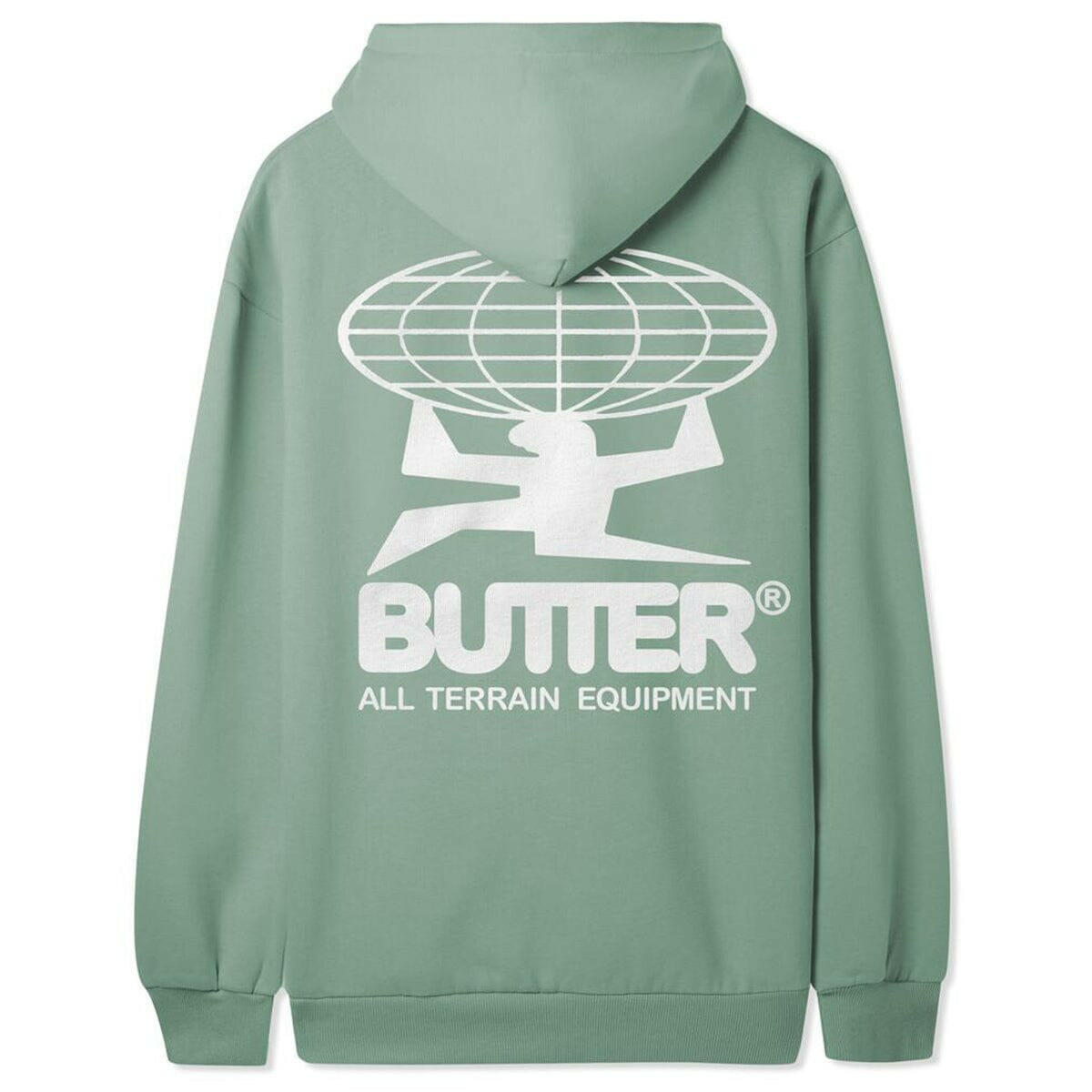 Butter Goods - All Terrain Hoodie Washed Jade.