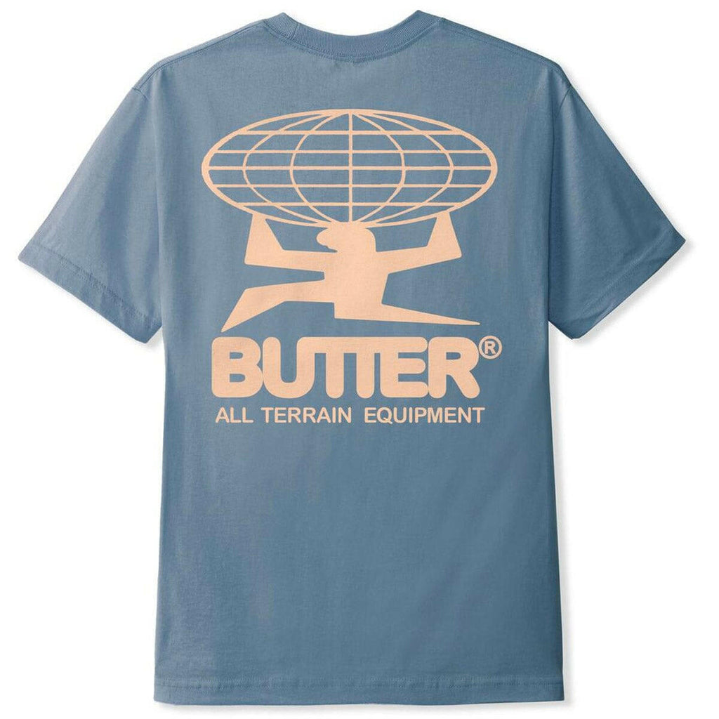 Butter Goods All Terrain Tee Slate Blue OCD Skate Shop