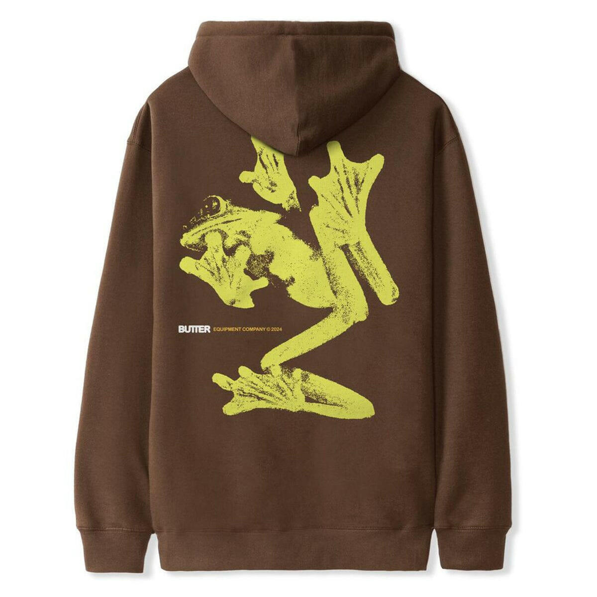 Butter Goods - Amphibian Hoodie Chocolate.