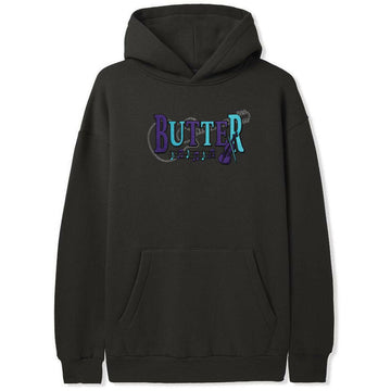 Butter Goods - Arrangement Hoodie Washed Black.