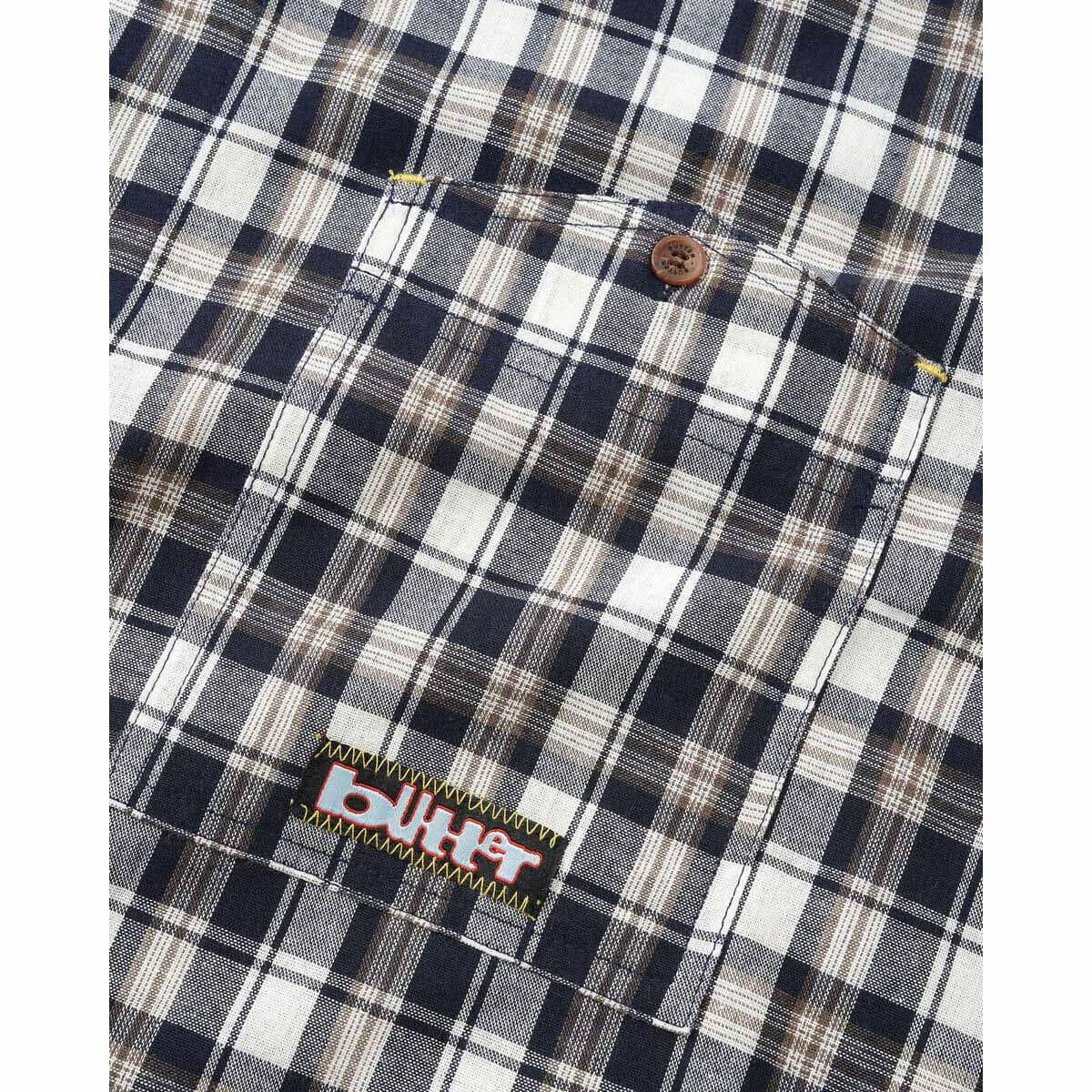 Butter Goods - Asymmetrical S/S Shirt Navy.