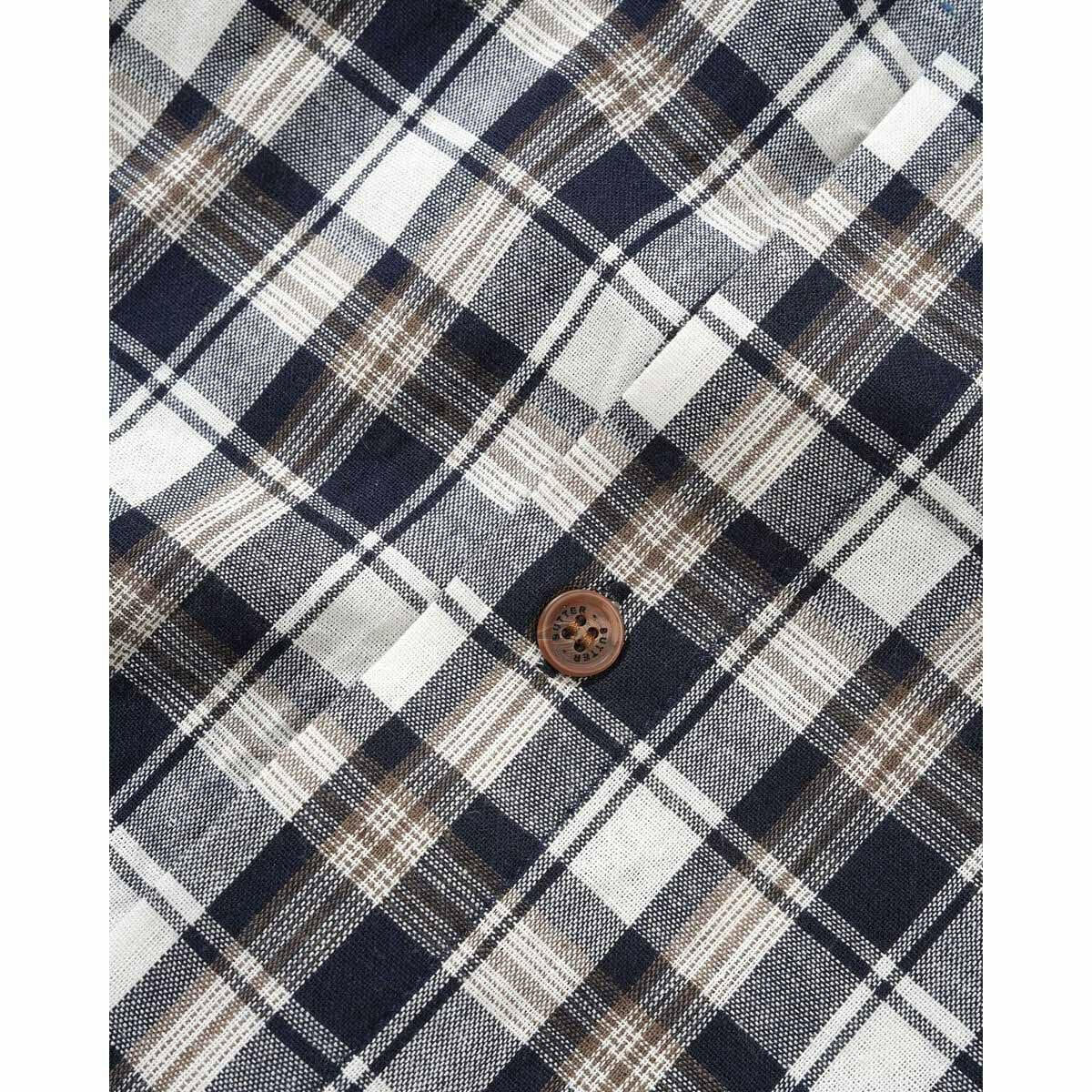 Butter Goods - Asymmetrical S/S Shirt Navy.