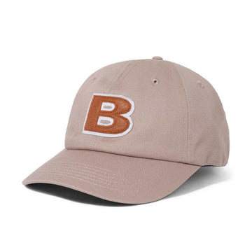 Butter Goods - B Logo 6 Panel Cap Khaki.