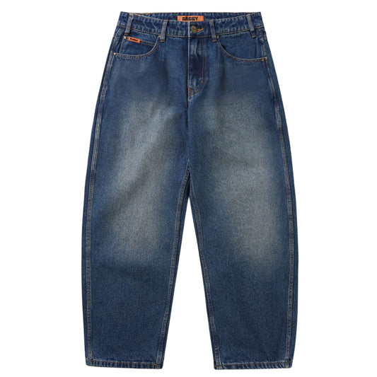 Butter Goods Baggy Denim Jeans Distressed Indigo Front