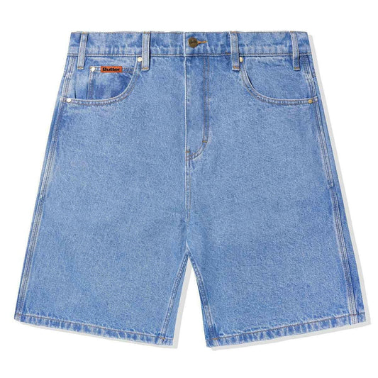 Butter Goods - Baggy Denim Shorts Washed Indigo.