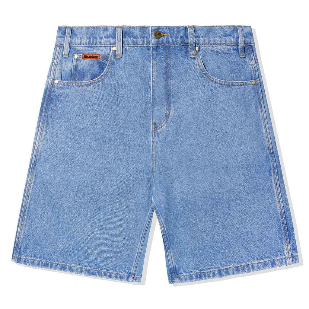 Butter Goods Baggy Denim Shorts Washed Indigo OCD Skate Shop