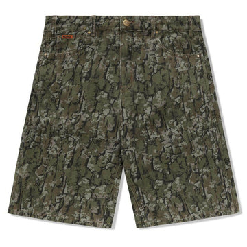 Butter Goods - Bark Camo Denim Shorts Army.