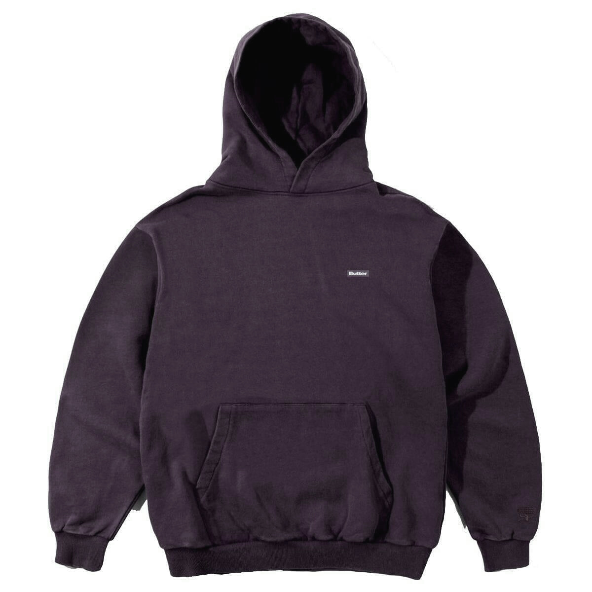 Butter Goods Basic Hoodie Washed Mulberry Front