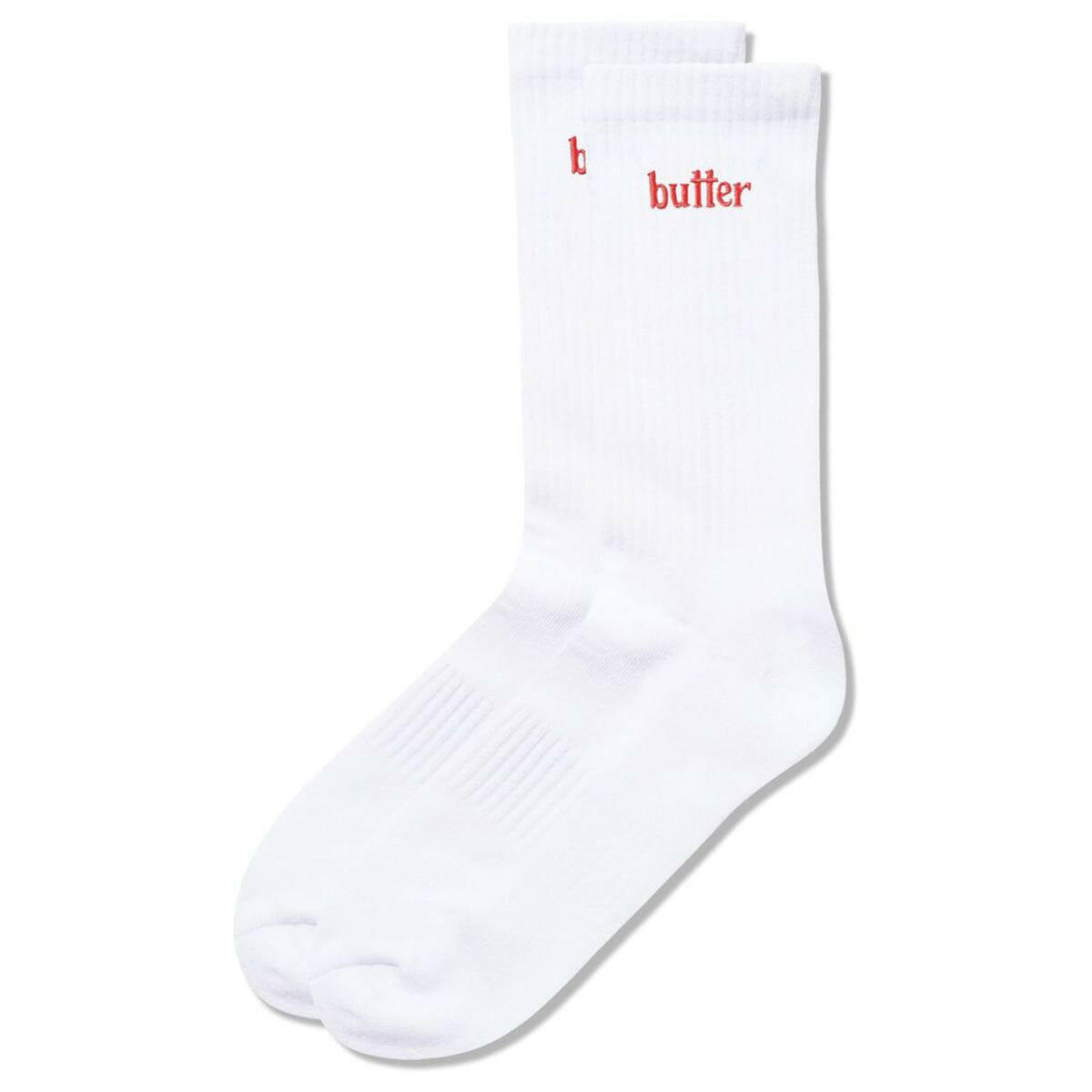 Butter Goods Basic Socks White.