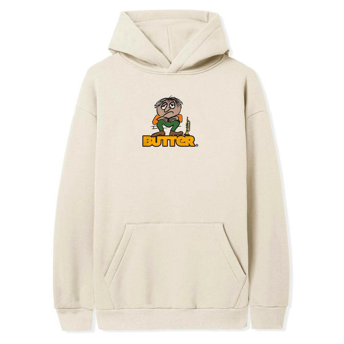 Butter Goods - Blues Logo Hoodie Cream.