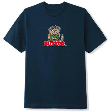 Butter Goods - Blues Logo Tee Navy.