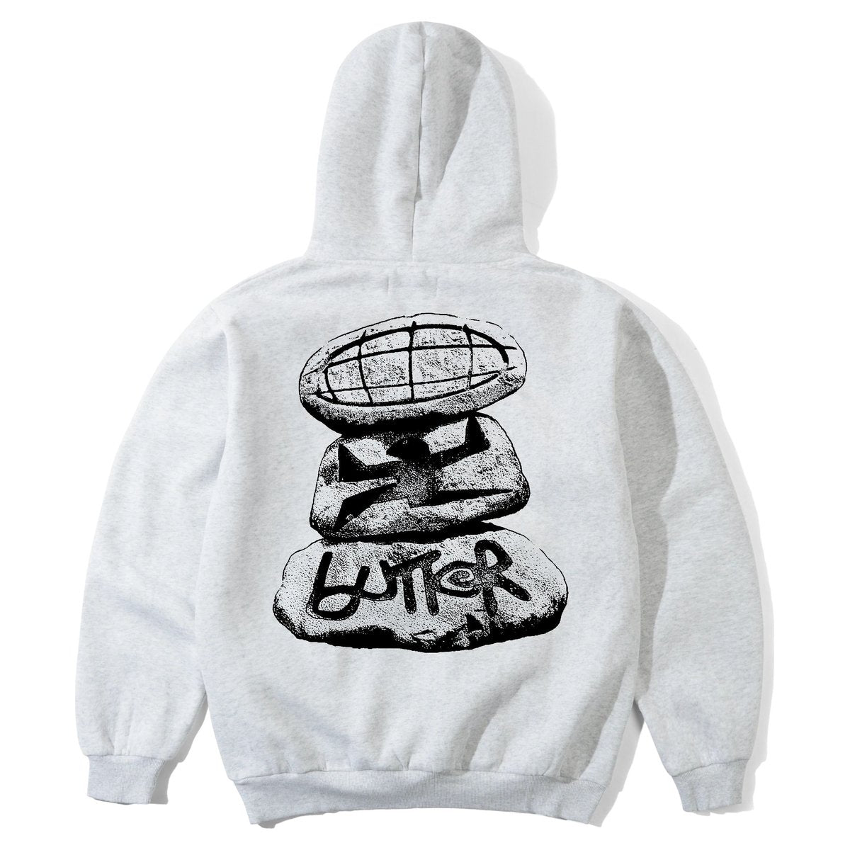 Butter Goods Boulder Terrain Pullover Hood Ash - back