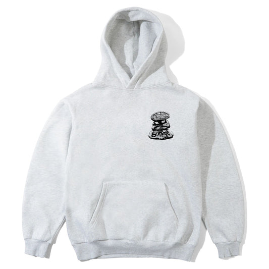 Butter Goods Boulder Terrain Pullover Hood Ash - front