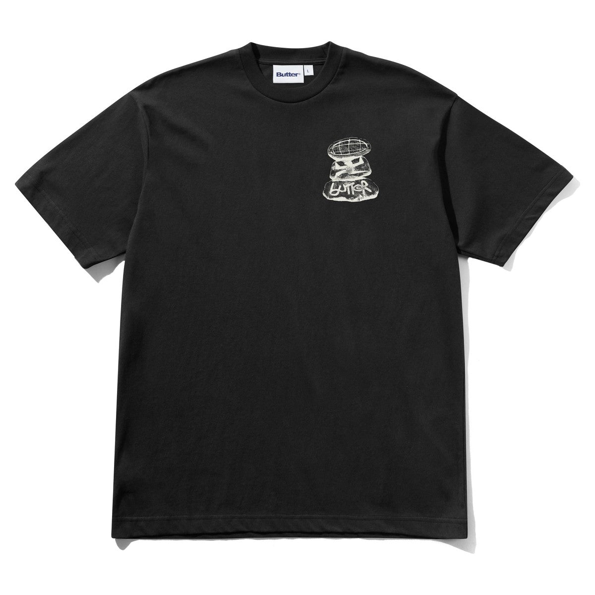 Butter Goods Boulder Terrain Tee Black - front