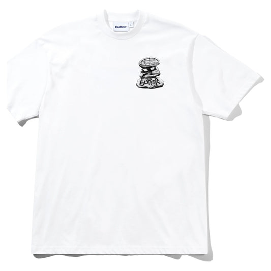 Butter Goods Boulder Terrain Tee White - front
