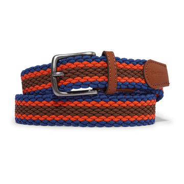 Butter Goods - Braided Belt Navy/Orange/Brown.
