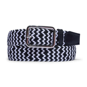 Butter Goods - Braided Belt Black/White.