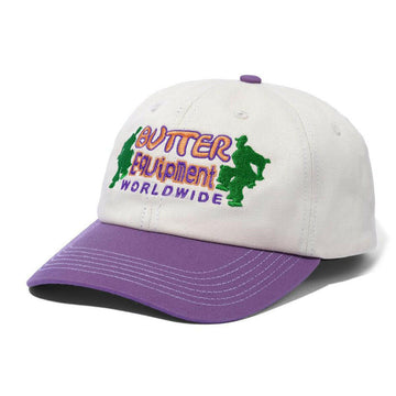 Butter Goods - Breaker 6 Panel Cap Natural/Grape.