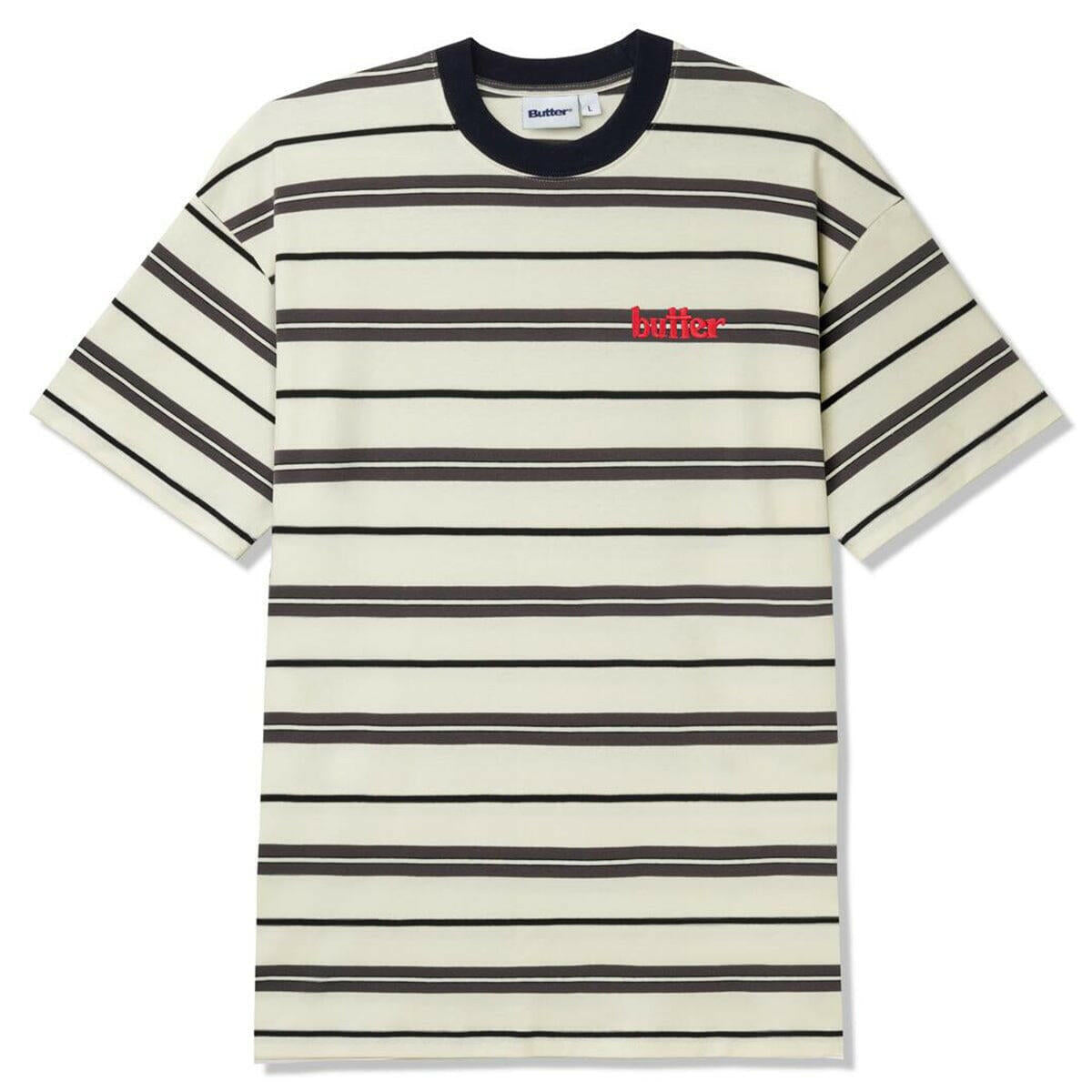 Butter Goods - Bryce Stripe Tee White.