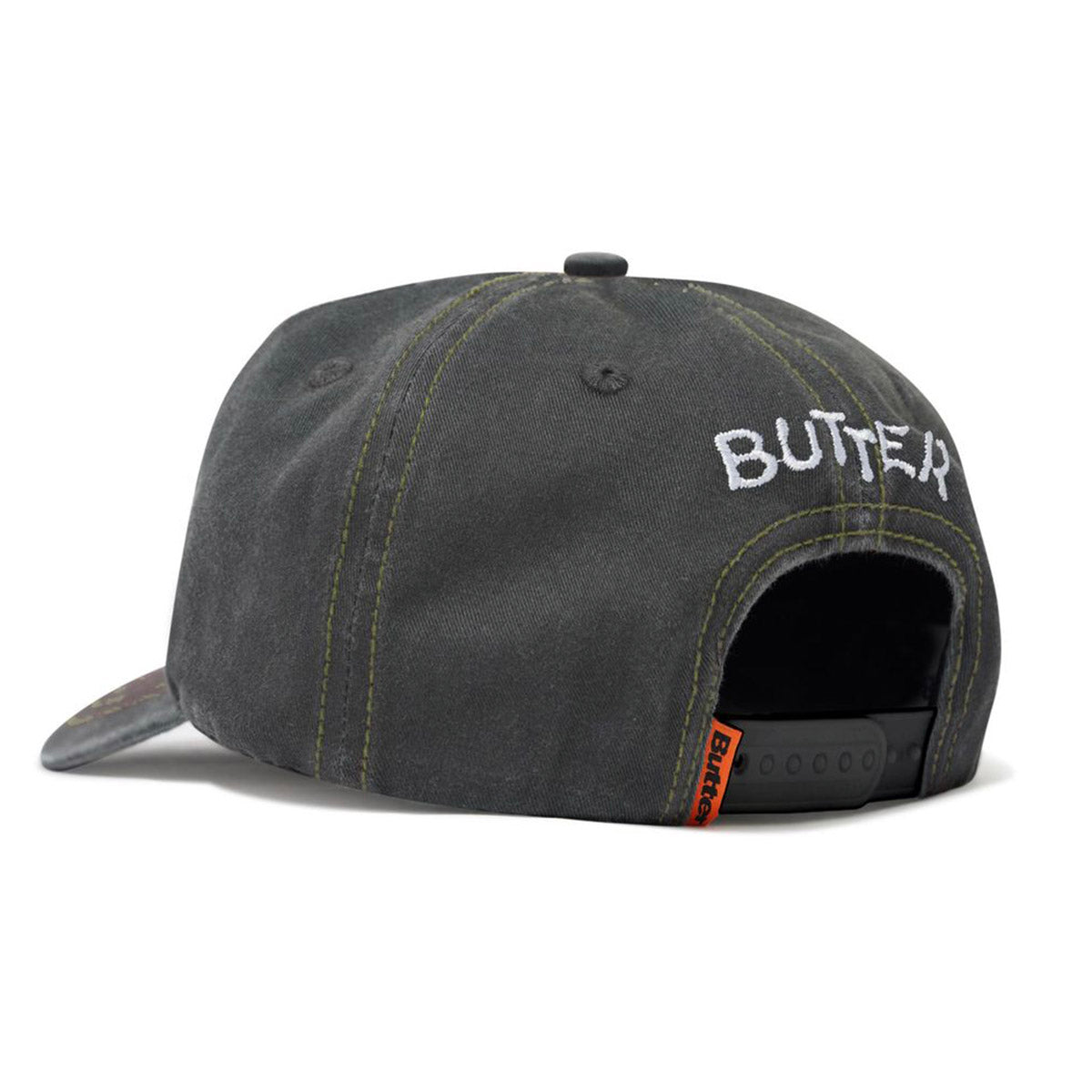 Butter Goods - Canine 5 Panel Cap Washed Black.