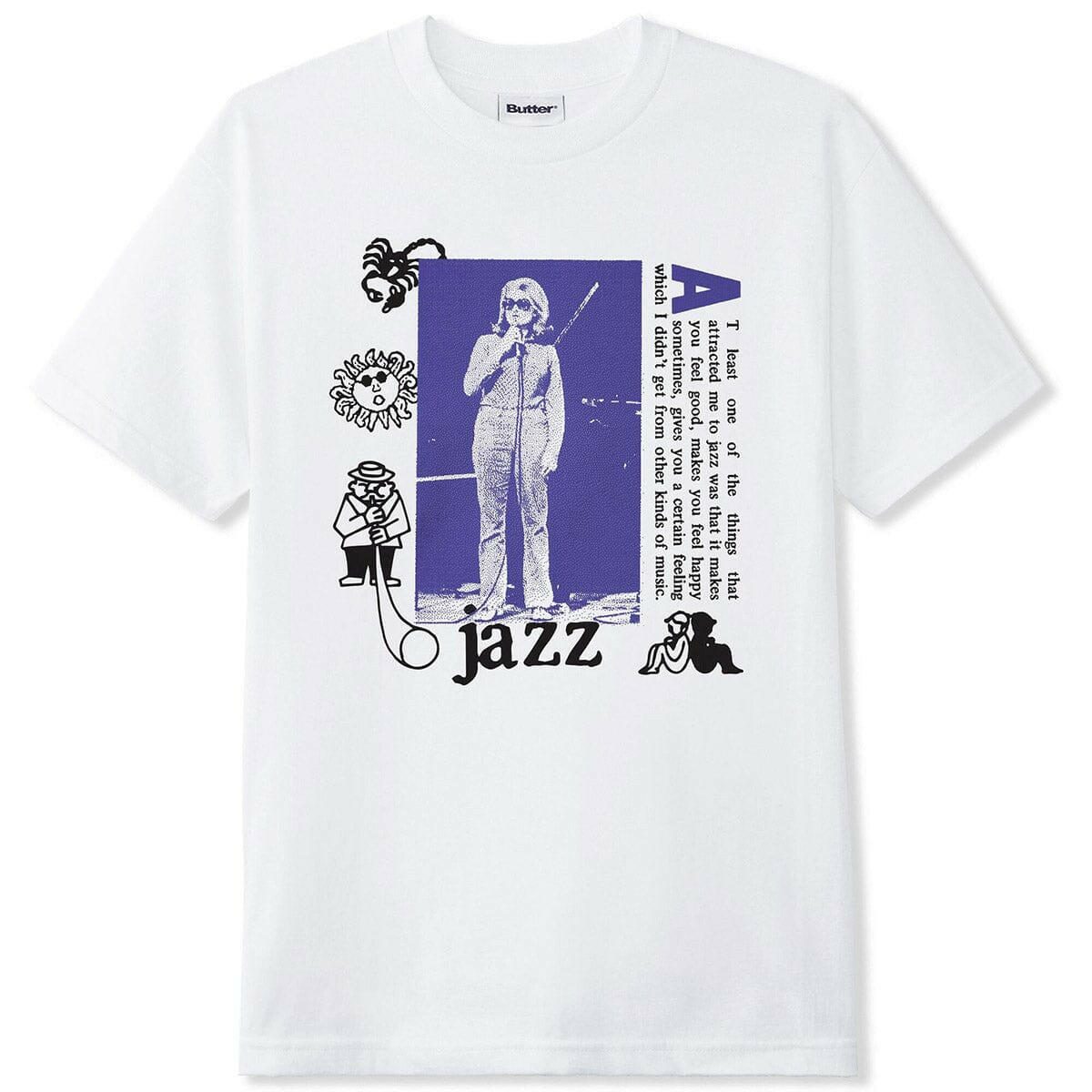 Butter Goods - Certain Feeling Tee White.