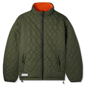 Butter Goods - Chainlink Reversible Puffer Jacket Army/Orange.