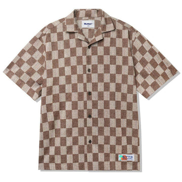Butter Goods - Checker Vacation S/S Shirt Chocolate.